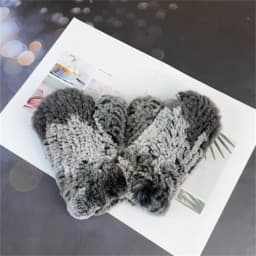 Women's Winter Warm Real Rex Rabbit Fur Gloves Good Elastic Ladies Fur Mittens Girls Outdoor Warm Natural Rex Rabbit Fur Mittens