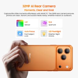 Blackview Wave 7C Smartphone 6.56 inch HD+Eye-Comfort Screen IPS Display 5000mAh 64GB 128GB IP54 32MP Camera AI CellPhone