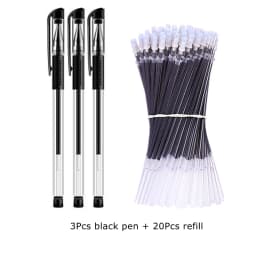 5/23pcs/set Gel Ink Pen Fine Point Gel Pens Refill Ballpoint Pen 0.5mm for Japanese Office School Cute Kawaii Stationery Supply