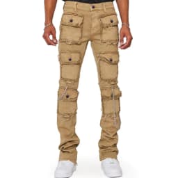 Multi-pocket Cargo Jeans Y2k Men’s Jeans Stretch Straight-leg Pants Vintage Trousers Overalls Casual High Street Hip Hop Jeans