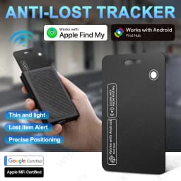 Wireless Charging Tracking Location Wallet Tracker Card Waterproof GPS Locator Work with IOS & Google Find My Bluetooth Tracker