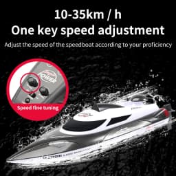 35km/H HJ806 2.4G High-Speed Remote Control Racing Boat With Water Cooling System /High Speed R/C boat Children Model Toys