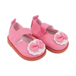 Suitable For 18 Inch Dolls, 43cm Doll Shoes, Sweet And Fashionable Lace Leather Shoes, Bow Leather Shoes, Children's Gifts