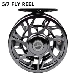 PROBEROS 3+1BB Fly Fishing Wheel 3/4-5/6-7/8 WT Fly Fishing Reel Aluminum Fly Reel CNC Machine Cut Large Arbor Die Casting