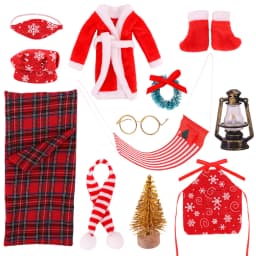 Christmas Doll Accessories Set For Babi 30 CM Doll Clothes Dress For Elf Doll,Toys For Girls,Free Shipping,Christmas Gift