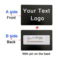 86x54x0.4mm Personalize Your Logo Text Aluminium Plate Custom Badge Adhesive Tape ID Door Wall Mailbox Business Card Name Tag