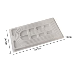 1PC Grey Flocked Bead Board Bracelet Necklace Beading Organizer Tray Beading Accessories Measuring Tool For Jewelry Making