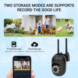 Ease Life APP 4/2/1PC Upgraded Black 5G/2.4G WiFi Security Camera Color Night Vision Motion Detection Tracking Indoor Outdoor AI
