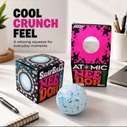 Needoh Snow Ball Crunch Squeeze Stress Ball Fidget Toy Soft Quick Rebound Flour Filling Non-toxic Anxiety Relief Autism ADHD Toy