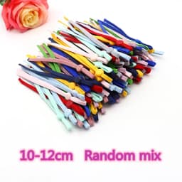10-12CM Mask Elastic Band 15cm Colorful Mask Elastic Band Mask Rope Belt Adjustable Ear Hook Sewing Accessories 50/100pcs