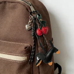 Leather Bag Charms Designer Dachshund Purse Charm Cherry Rope Keychains Y2k Backpack Handbag Accessories