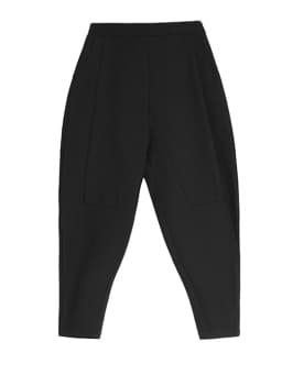[EAM] Women Patchwork Split Joint Brief Pants New Spring Autumn High Elastic Waist Black Loose Trousers Fashion Tide 2026  JQ013