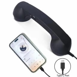 Universal Mobile Phone External Handheld Microphone Classic Cellphone Wired Earpiece Receiver Headset For 3.5mm and Type-C Port