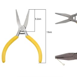 1PCS Mini Diagonal Pliers Insulated Plier For Jewelry Making Handcraft Beading Tool Round Bent Needle Nose Cutter Wholesale
