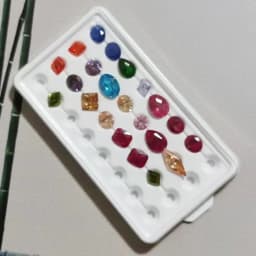 10-12mm Loose Diamond Storage Box 32 Positions Pearl Jewelry Organizer Package Box White Beads Stone Gem Display Cover Box Tray