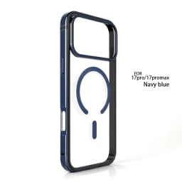 Metal Bumper Camera Ring Clear PC Case For iPhone 18Pro 18 17 Pro Max Alloy Frame Heavy Duty Transparent For Magsafe Back Cover