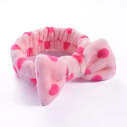 Stripe Polka Dots Leopard Coral Fleece Soft Headband Cross Top Knot Hairband Women Girls Wash Face Spa Headwear Hair Accessories