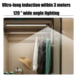 60CM 80CM Night Light Motion Sensor Thin LED Kitchen Rechargeable USB Lamp Backlight For Bedroom Bedside Table Lighting