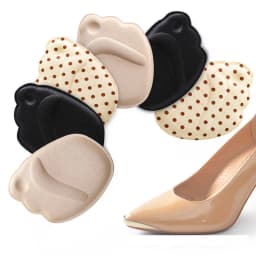 1Pair Shoe Pads Forefoot Cushion Silicone Foam Massage Non Slip High Heels Insole Pain Relief Metatarsal Ball Foot Support Soles