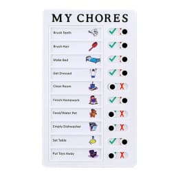 Memo Plastic Board Chore Chart Reusable RV Checklist My Chores Elder Notes