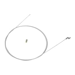 Steel Wire Throttle Cable with Z Hook End and Screw Nipple for Garden Machines Including Brush Cutters and Lawnmowers