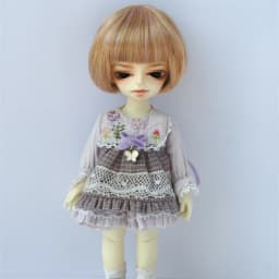 1/12 BJD Doll wigs JD256 4-5inch 11-13CM Short BOBO Cut Synthetic mohair BJD Hair Lati White Tiny doll accessories