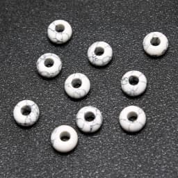 10Pcs Natural Crystal Agate Stone Big Hole Beads Abacus Spacer Beads Crafts Supplies for Jewelry Making DIY Bracelet Accessories