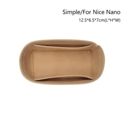 Durable Felt Handbag Insert Bag Storage Organization Purse Liner Bag Support Portable Internal Bag for For LV Nice Nano/Mini/BB