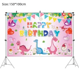 Pink Dinosaur Party Decorations Birthday Dinour Tableware Set Happy Birthday Party Decoration For Kids Boy Jungle Wild Party Dec