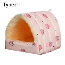 Cute Small Animal Sleeping Bed Hamster House Mini Pet Rabbit Squirrel Winter Warm Nest Comfortable Guinea Pig Nest