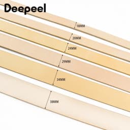 1P Deepeel 18-38mm Wide Belt First Layer Cowhide Headless Pin Buckle Belts for Men Women Genuine Leather Vintage Waistband Part