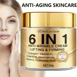 6 in 1 Cream with Collagen, Retinol & Hyaluronic Acid, Lifts, Firms & Nourishes for Softer, Confident Skin