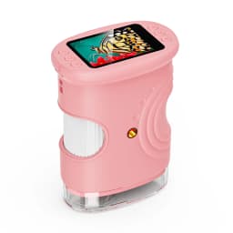 Kids Digital Microscope 1000X Magnification 8 LED Portable Handheld Microscope for Outdoor Exploration, Birthday Christmas Gift
