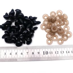 6-18mm Black Plastic Eye For Craft Doll Decoration Accessories Safety Eyes Amigurumi For Toy Animal Eye Doll Toys 50/100pcs