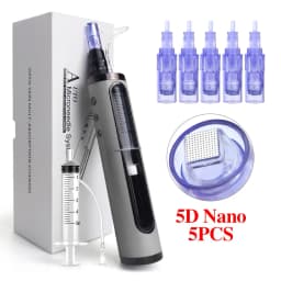 Hydrapen Microneedle Beauty Hydra Derma Pen with 5 Adjust or 12pin 24pin 36pin 42pin Rouna Nano 3D 5D Cartridge Skin Care Tool