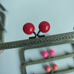 10pcs 20.5cm Big Candy Bead Metal Purse Frame Square Embossed Antique Bronze Lace Coin Purse Frame Kiss Clasp Accessory