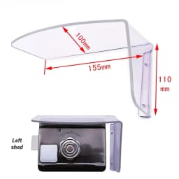 1pc Electric Lock Rain Cover Outdoor Electronic Mechanical Lock Protective Cover Acrylic Access Controller Cover