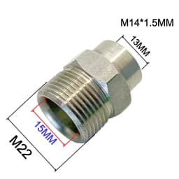 Car Wash Gun & Hose Connecter M22 To G1/4" M14 G3/8" Fitting Thread Male & Female Converter Stainless Steel