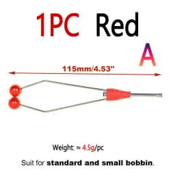 Bimoo Steel-Alloy and Bi-ceramic Tip Fly Tying Bobbin Holder Standard & Small Thread Bobbin Fishing Dry Wet Fly Lure Making Tool