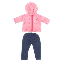 Cute Star Doll Accessories Clothes Set Sunscreen jacket+Pants Raincoat Set For 43cm Baby New Bron&18 inch American Doll,DIY Toy