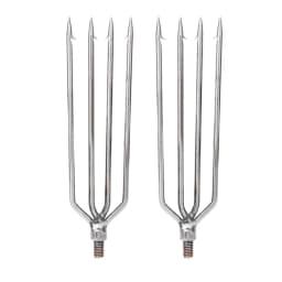 2 PCS Stainless Steel Harpoon Gig Barbed 4 Prongs Fishing Harpoon 8mm Screw High Hardness Fishing Spear Outdoor Fishing