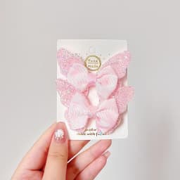 RAINBOW BOWS 3.15'' Glitter Butterfly Hair Clips for Women Girls Hairpins Children Cute Barrettes Kids Head Accessories 2Pcs/lot