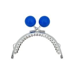 8.5/10.5cm Candy Color Beads Silver Metal Purse Frame Handle for Clutch Bag Handbag Accessories Making Kiss Clasp Lock