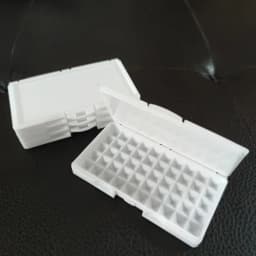 White Diamond Jewelry Storage Box 3-10mm Gemstone Display Organizer Case for Store Gems Bare Stone Packaging Cover Tray