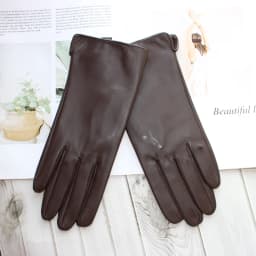 New Leather Gloves Women's Sheepskin Touch Screen Unlined Thin Fashion All-Match Solid Color Riding and Driving Gloves