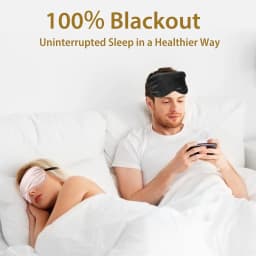4 Pack Silk Sleep Mask - 100% Blackout, Zero Eye Pressure, Blindfold with Adjustable Strap, Super Soft Travel Eye Covers