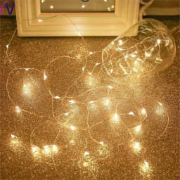 Constant On USB Fairy String Lights, Bendable Copper Wire Mini LED Lights for Indoor Room, Photo Wall, Curtain, Holiday Setup