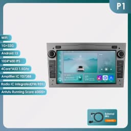 Hizpo 2Din 7inch Android Auto Car Radio for Opel Astra H G J Zafira B Corsa C Antara Vectra Vivaro GPS RDS DSP 4G BT CarPlay