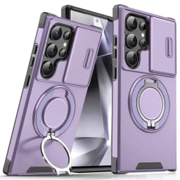 Slide Camera Protection Magnetic Stand Phone Case for Samsung S25 S24 S23 Plus S21 S22 Ultra S20 FE A54 A15 A14 A05 A05S Cover