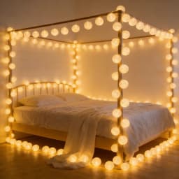 Cotton Ball String Fairy Night Lights LED Bulb Bedroom Christmas Halloween Outdoor Holiday Party Baby Bed Lights Decoration